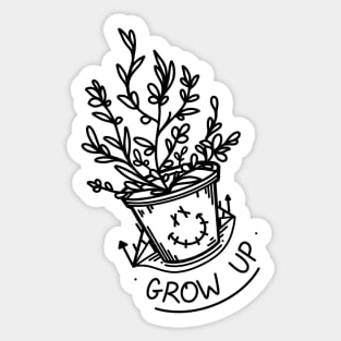 Grow Up Sticker